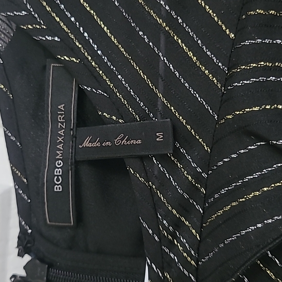 BCBG Maxazria Metallic Ruffle Dress - Picture 3 of 3